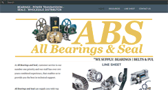 Desktop Screenshot of absbearings.com